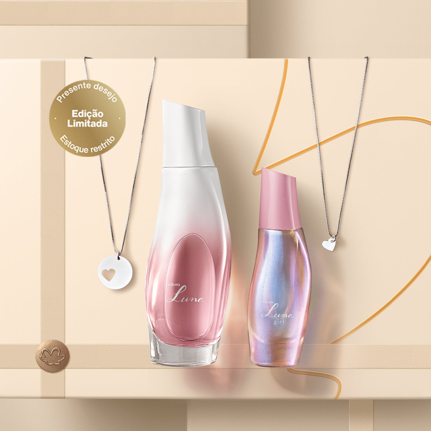 Presente Natura Luna e Luna Girl Mãe e Filha com Acessório (3 produtos)