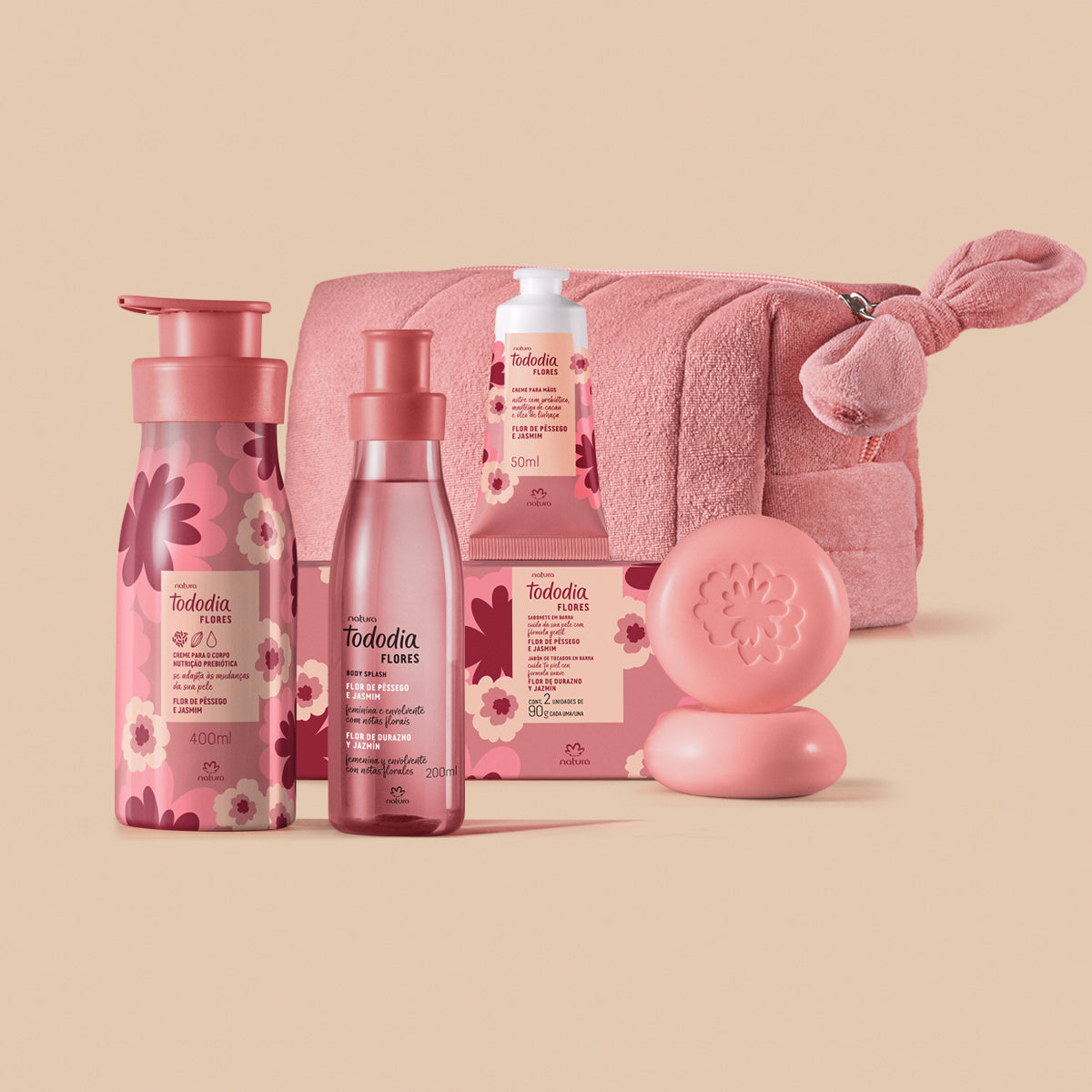 Presente Natura Tododia Flores com Acessório (5 produtos)