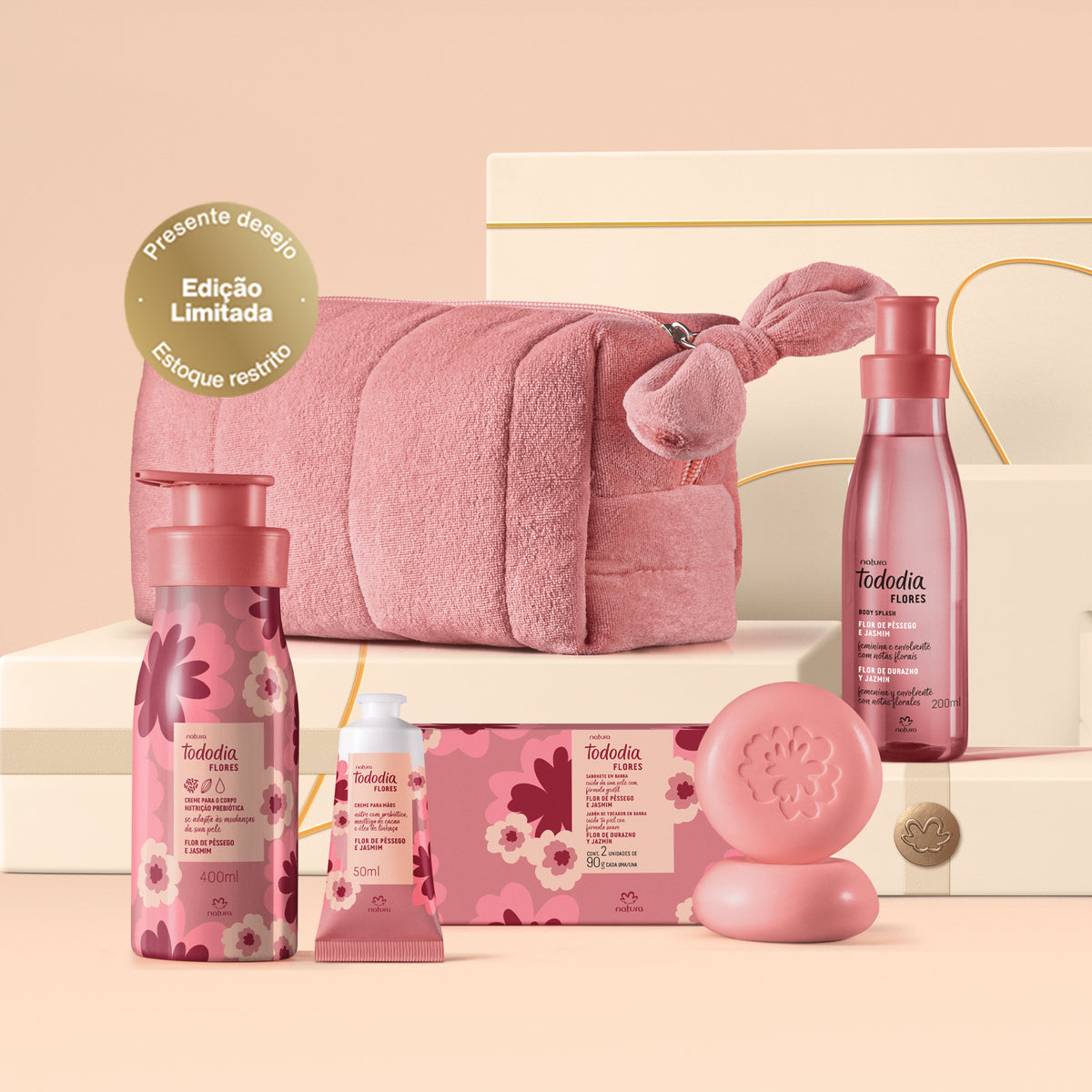 Presente Natura Tododia Flores com Acessório (5 produtos)