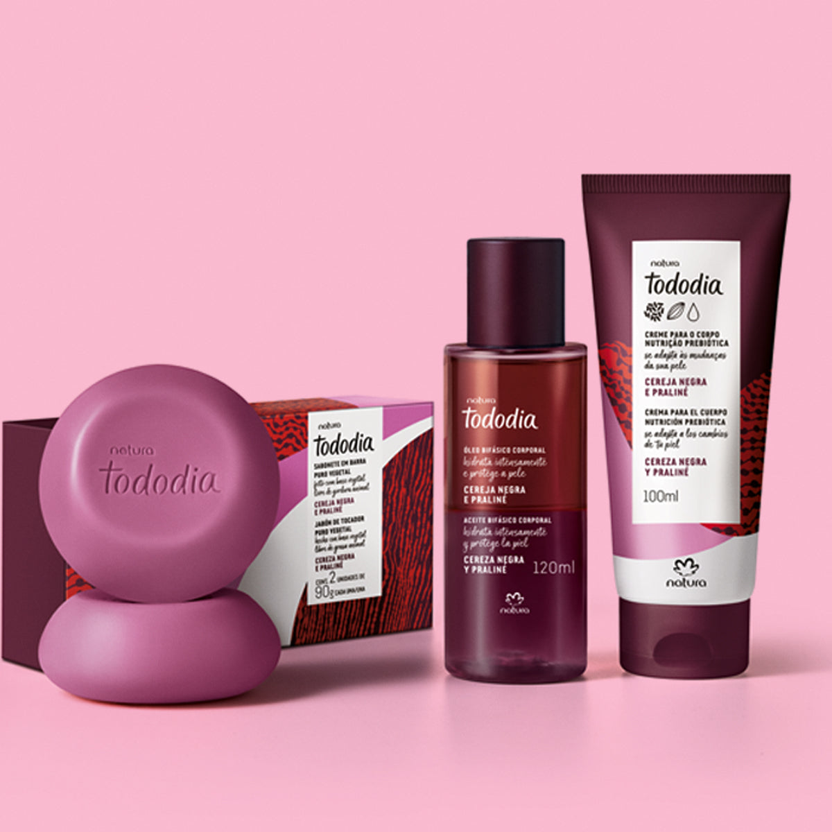 Presente Tododia Cereja Negra e Praliné (3 produtos)