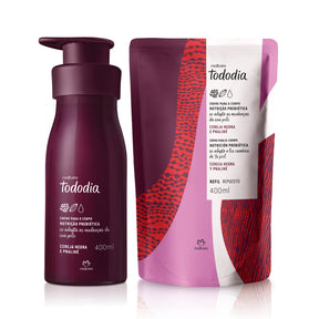 Kit Creme Nutritivo para o Corpo Tododia Cereja Negra e Praliné com Refil